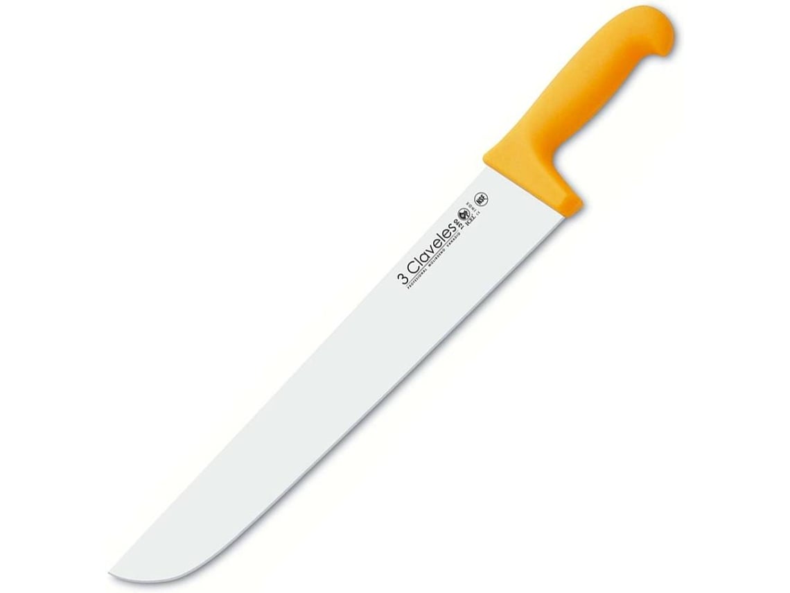 Faca de Cozinha 3 CLAVELES (Amarelo - Aço Inox - 36 cm - 14'')