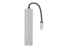 Hub USB-C 7 em 1, HDMI, 2 USB, leitor de cartão SD, microSD AQUAFORGE
