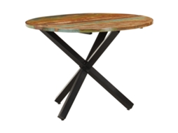 Dining Table, Dining Tables Vidaxl Marrom Madeira (ø 100 X 75 Cm)