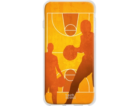 Capa iPhone XR TECHCOOL Basquete Laranja | Worten.pt