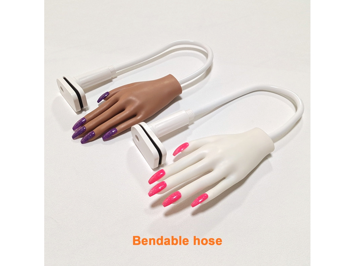 Modelo De Dedo Falso Para Arte De Uñas Mano De Práctica Mano Simulada Flexible Para Manicura