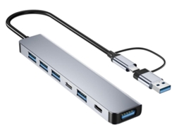 Lurelia Hub Usb-c 7 Em 1 Com Usb 3.1, Usb 2.0 Para Macbook