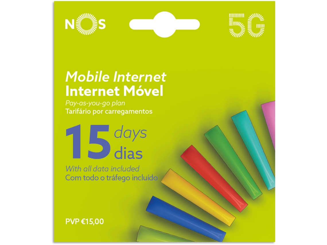 Cartão SIM Pré-Pago NOS KANGURU Internet ilimitada