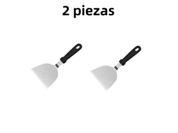 (tipo B, 2 Peças) Grelha E Pá Em Aço Inoxidável, Resistentes Ao Calor, Adequadas Para Fazer Hambúrgueres E Tortillas.