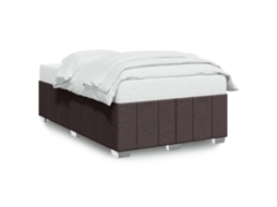 Bed Frame, Bed Frames Vidaxl Marrom Tecido (120 X 190 Cm)