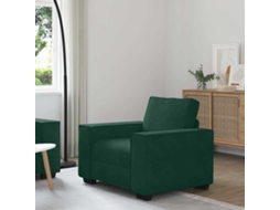 Vidaxl Poltrona 100x78x84 Cm Veludo Verde-escuro