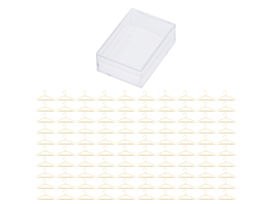 100 Clips Metálicos De Papel Galvanizados, Dorados, Antioxidantes, Antideslizantes, Bonitos Clips Para Clasificar Archivos De Oficina Y Perchas.