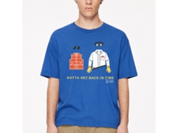 Rockinstone Back To The Future Movie Gotta Get Back Solid Royal Adult T-shirt Size:s