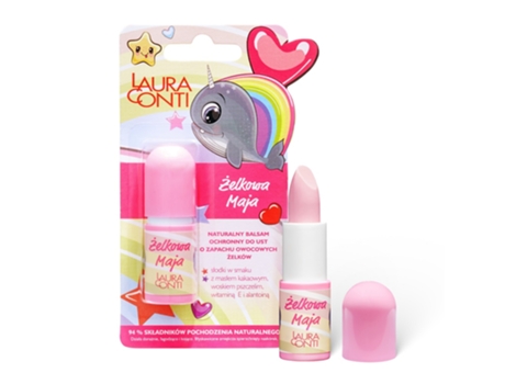 Bálsamo labial Maja Fruity Jelly Scent Hidratante e Protetor 3,8g Laura Conti