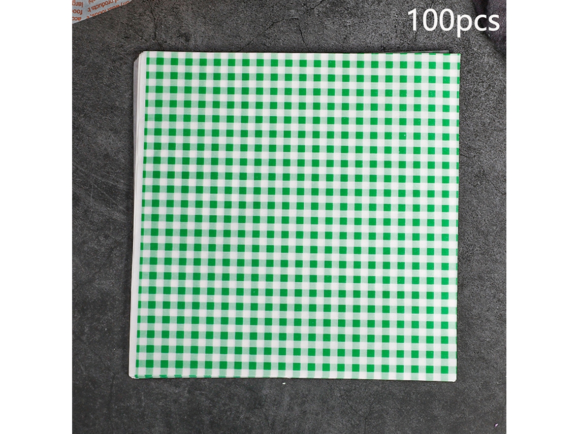 Pacote com 7 Unidades de Papel Manteiga para Sanduíches . AQUAFORGE (100 Unidades)