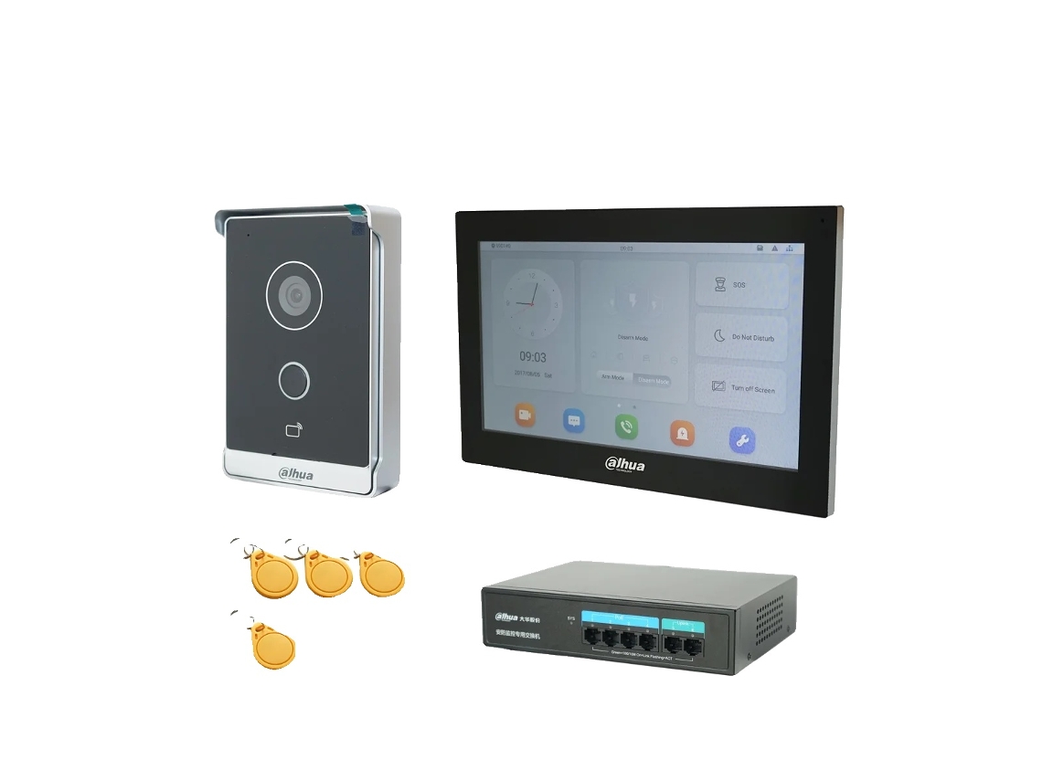 Sistema De Intercomunicação, Câmera De Alta Definição, Suporte A Poe, 1db 1 Tela 1poe