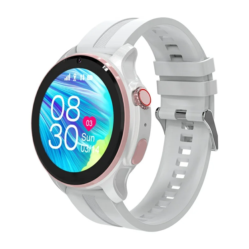 Relógio Inteligente Yuysan Lt46 Para Crianças 4g Ecrã Ips 1,38 Polegadas Gps Sos Chamada De Vídeo Ip67 Prateado