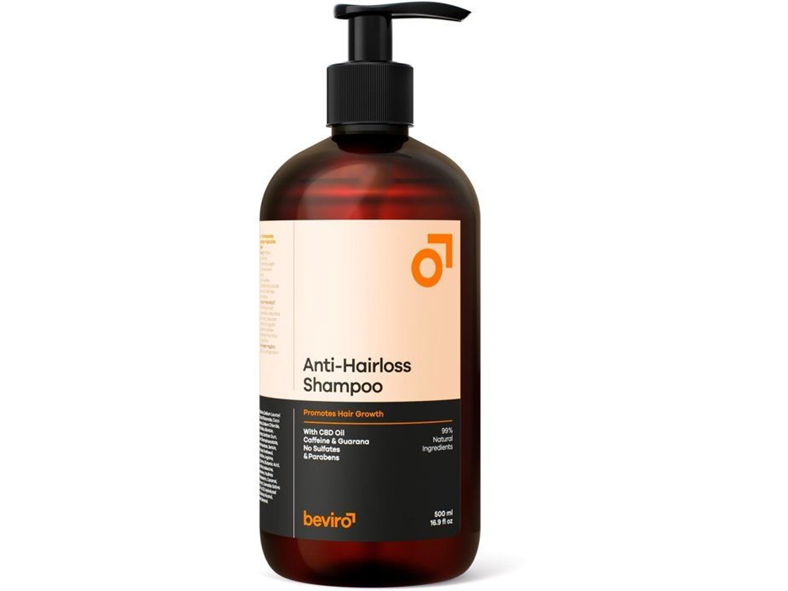 Shampoo natural contra queda de cabelo 500 ml Beviro