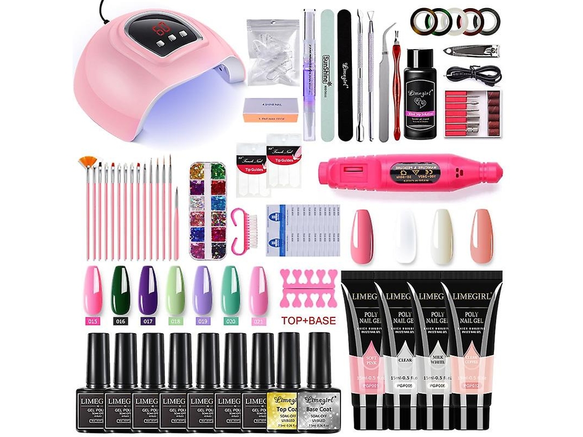 Kit De Manicure Com Lâmpada, Secador E Broca Para Unhas, Gel Para Unhas, Conjunto De Esmaltes Em Gel R Ly Ebike