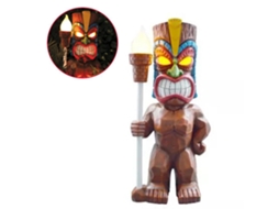 2026 luz de Tiki Led Solar, Figura Tótem Solar, Adorno de Jardim Led, Decoração para Pátio, Gramado e Caminho