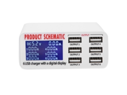 Carregador Usb Laxiscreed 40w Com Carga Inteligente Para Uma Carga Rápida Eficiente