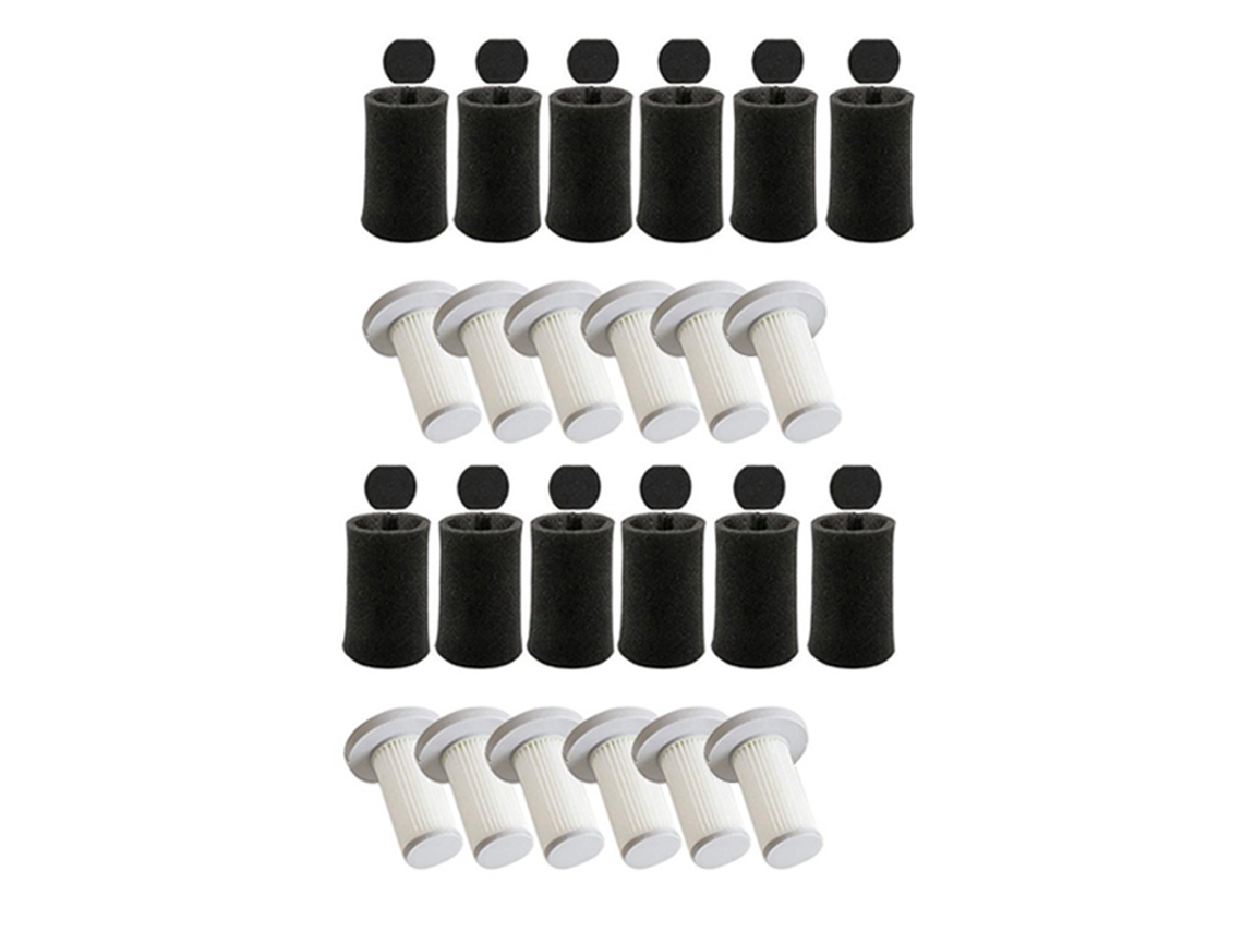 12 peças aspirador de pó portátil filtro hepa kit de filtro de esponja para deerma dx700 dx700s peças de reposição acessórios