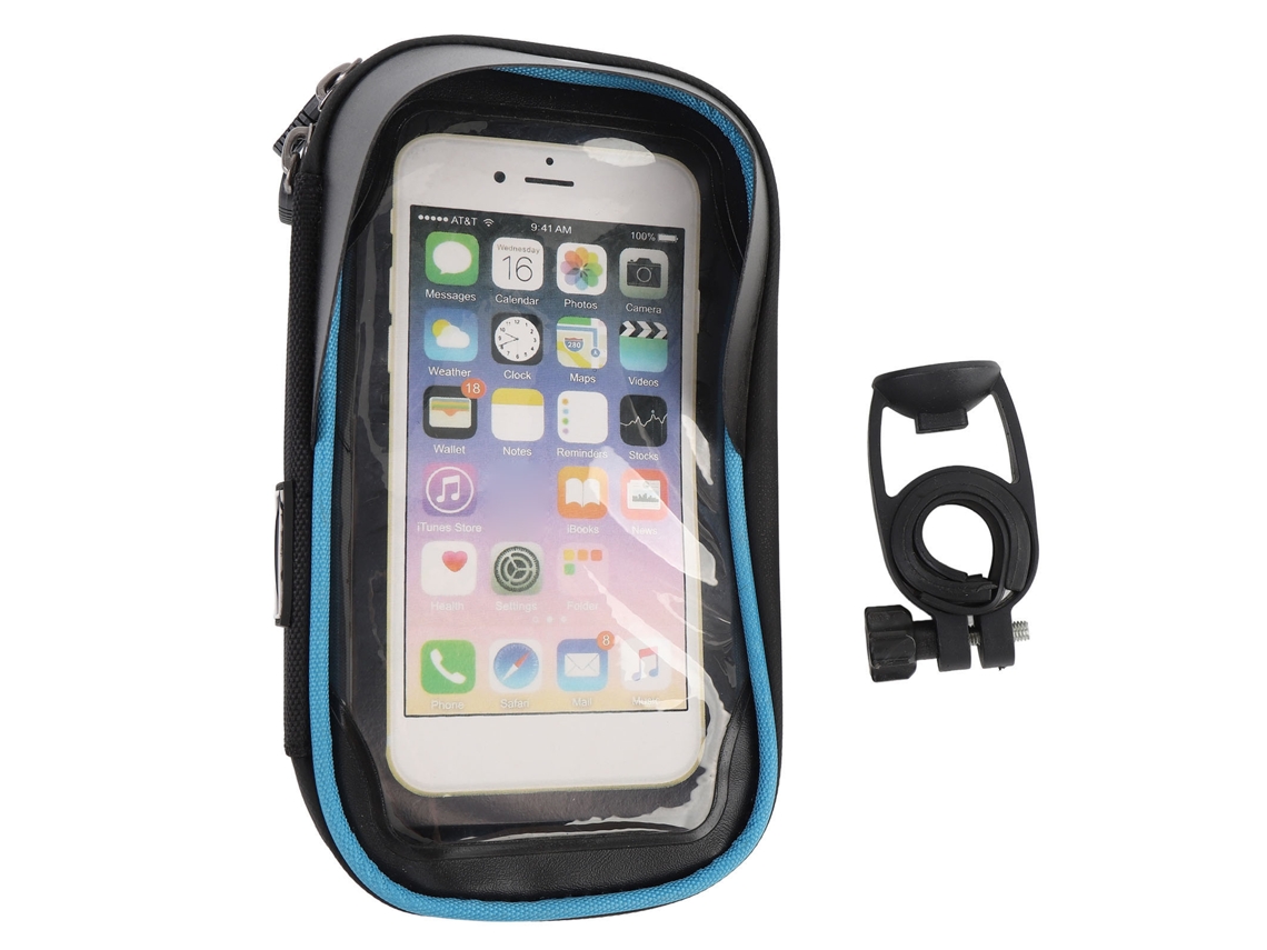 2026horizon-bolsa Dianteira Para Celular De Ciclismo Impermeável Com Design De Visera Giratória De 360° E Tela Tátil Azul