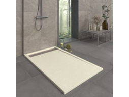Base de Duche em Resina Orion Bege 190x90 cm com grade em Aço Inoxidável