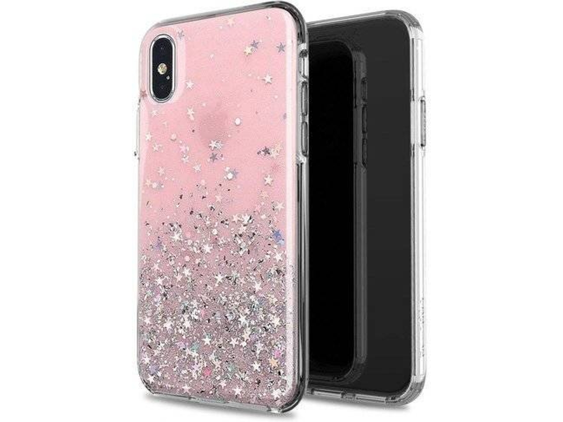 Capa Samsung Galaxy A51 HURTEL Glitter Rosa
