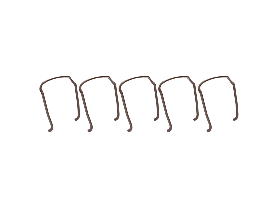Conjunto de 5 faixas de cabelo para óculos, acessório modelador para cabelos cacheados e grossos, cor marrom.