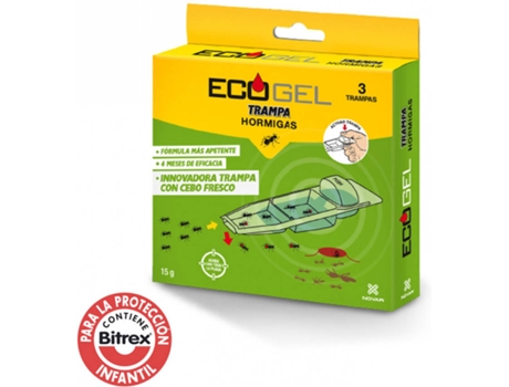 Ecogel Formigas Kit 3 Armadilhas  15Gr