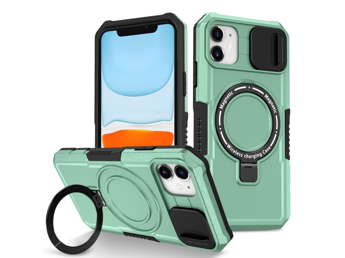 Capa Zruxe Compativel Com Iphone 11 (sliding Camshield - Magsafe - Tpu Hybrid Pc - Azul Claro)