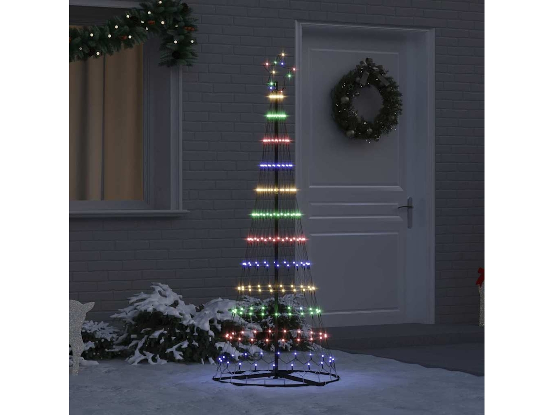 Vidaxl Árvore De Natal Led Multicolor 184.5 Cm Metal