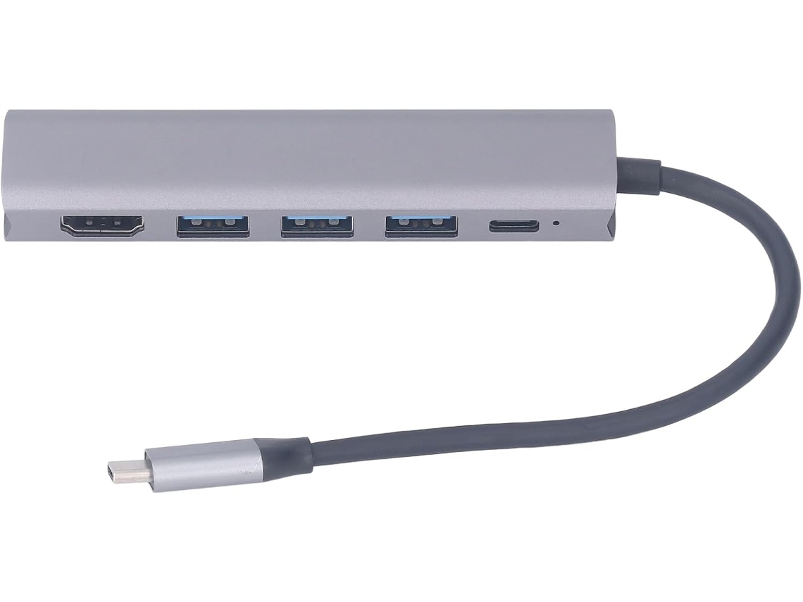Hub Usb, Divisor Usb 5 Em 1 Com Tela 4k Hd, Porta 3.0 De Gbps
