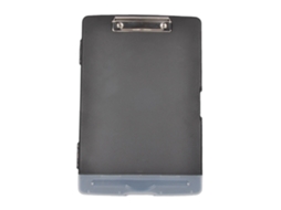 Clipboard 2 em 1 A4 com Clipa de Metal e Estojo para Canetas, Organizador de Arquivos Plástico | S/MARCA