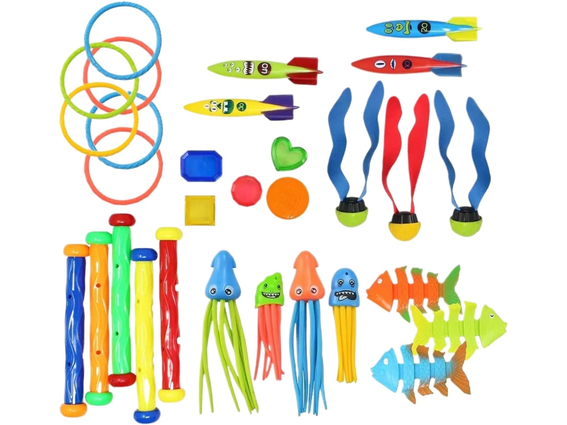 Brinquedo De Mergulho Para Piscina, Kit De Treinamento De Natação Brinquedo Aquático Colorido Para Vayotoy
