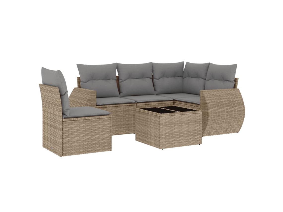 Garden Sofa Set, Garden Sofa Sets Vidaxl Bege Rattan / Vime (n/a)