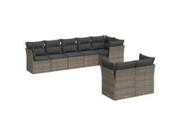 Garden Sofa Set, Garden Sofa Sets Vidaxl Cinzeto Rattan / Vime (n/a)