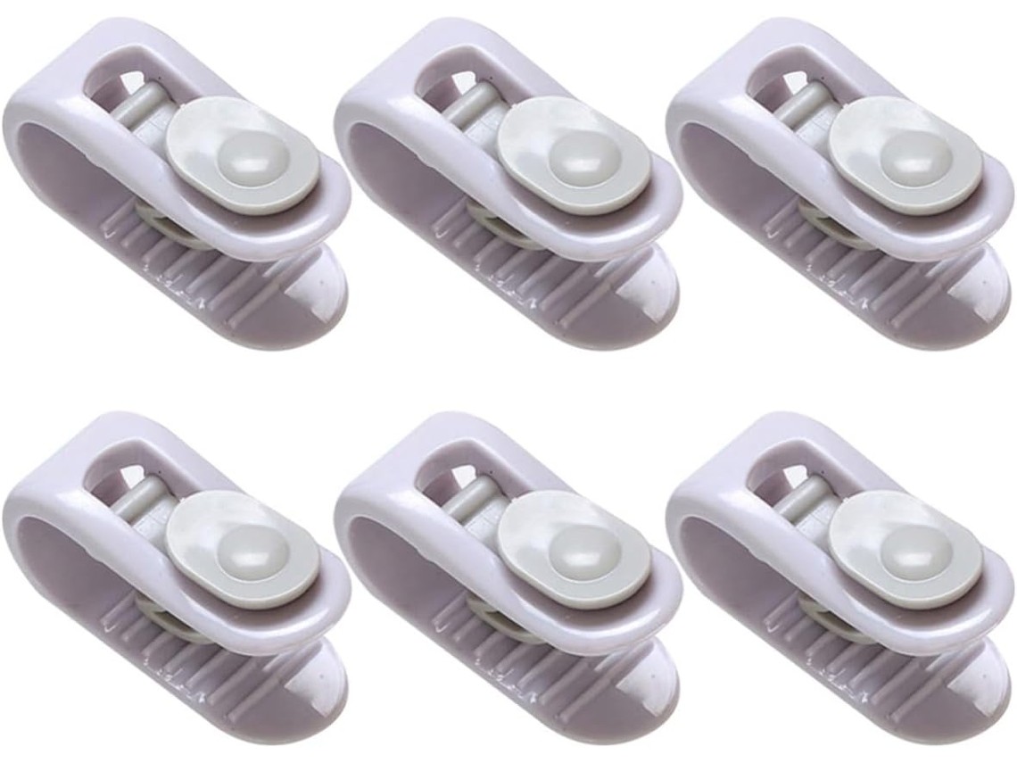 Conjunto De 6 Prendedores Lençol Supvox Com Fivela Plástico Antiderrapante Para Lençóis Planos, Fáceis De Usar