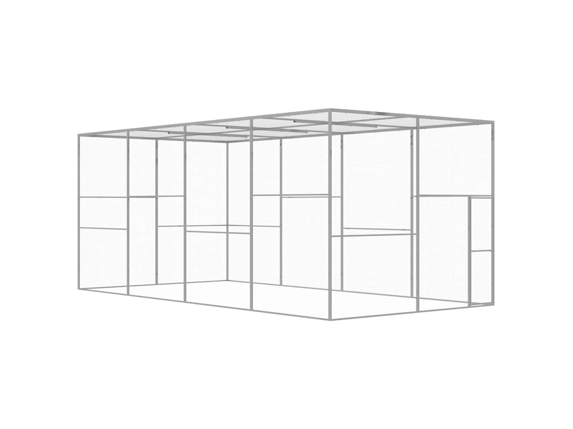 Vidaxl Jaula 6x3x2,5 M Aço Galvanizado