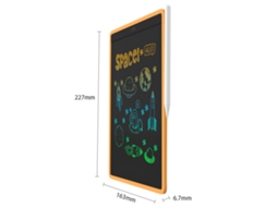 Tablet LCD Nboard de 10 polegadas para desenho e escrita, reutilizável, para crianças e adultos.
