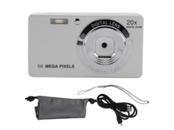 2026 câmara Digital 4k 56mp, Câmara Compacta para Viagem com Zoom 20x, Câmara Portátil de Ponto e Disparo