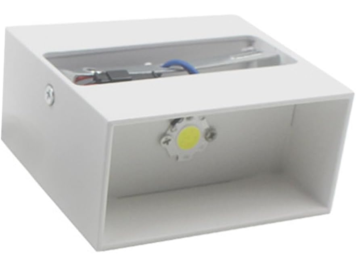 Luminária De Parede Led De Alumínio 6w, Luz Branca, Iluminação Moderna Para Cima E Para Baixo, Ideal Para Corredores E Escadas.