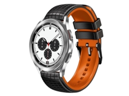 Pulseira De Silicone Bicolor Com Malha De 20 Mm