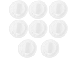 Conjunto de 8 esponjas faciais redondas e sólidas de algodão com Fita.