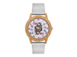 Reloj Analógico De Cuarzo Zhoulianfa Con Correa De Acero Simple Y Casual (plata)
