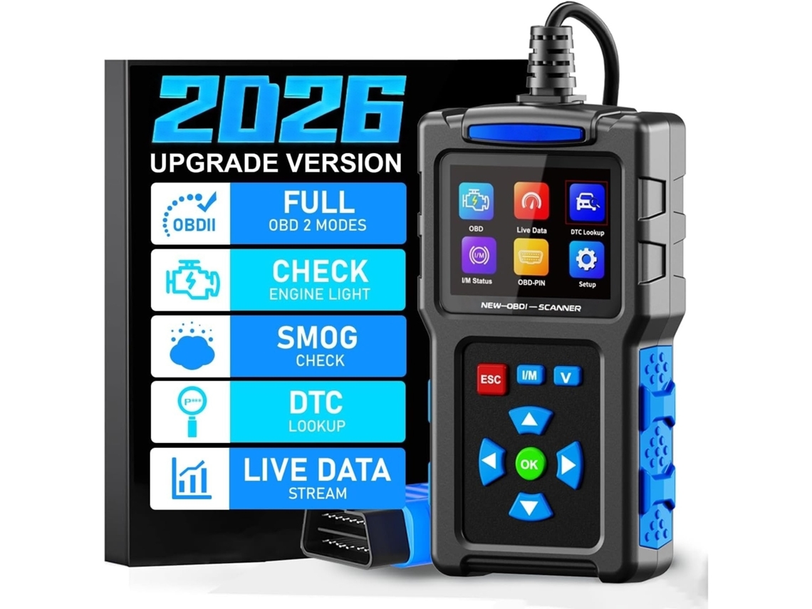 Scanner Obd2 Zruxe T200 Diagnóstico Automóvel (leitura/apagamento Códigos Erro, Dados Tempo Real, 13 Idiomas, Plug And Play, Preto/azul)