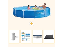 Intex Piscina Com Estrutura Redonda - 366x76 Cm - 5-peças S284