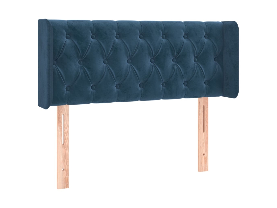 Headboard, Headboards Vidaxl Azul Veludo (103 X 16 X 78/88 Cm)
