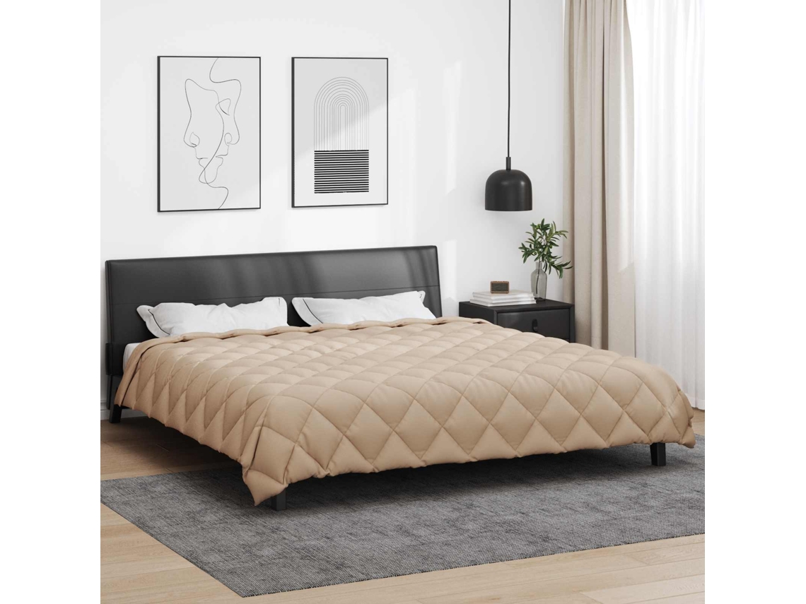 Vidaxl Edredom De Inverno 200 X 240 Cm 450 Gsm Cinzento-acastanhado