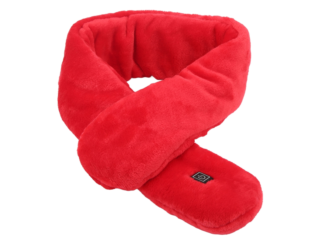 Bufanda Elétrica USB, Lavável, Ajuste de Temperatura, Vermelha | S/MARCA
