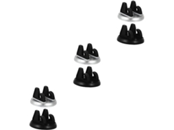 Conjunto De 3 Suportes De Silicone Para Celular Para Carro Com Rotação De 360° E Navegação (2 Peças)