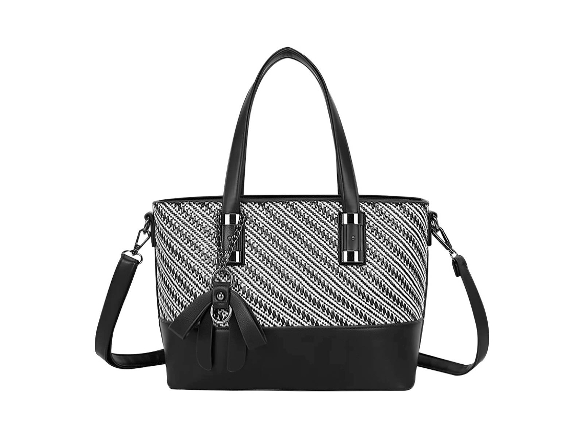 Bolsa De Mão Feminina Com Franjas E Alça De Ombro