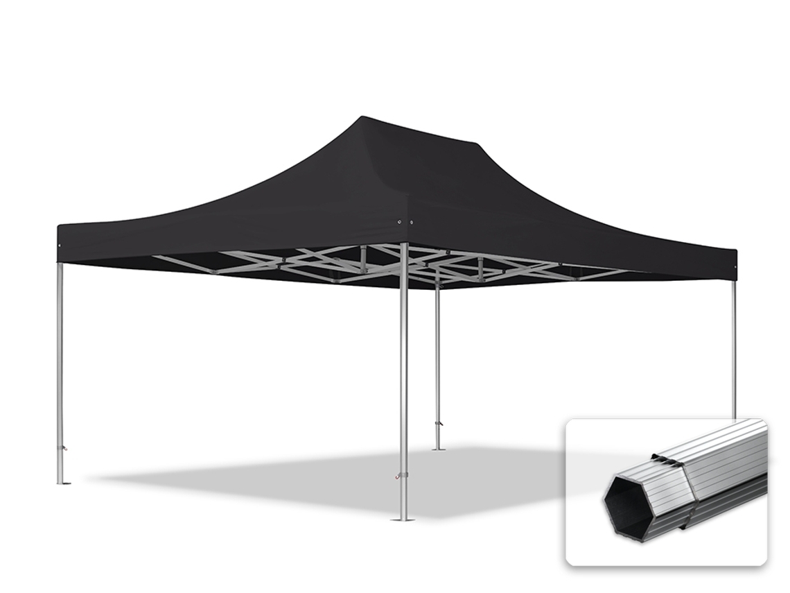 Tenda Dobrável 4x6 M, Alumínio Profissional 50mm, Preta