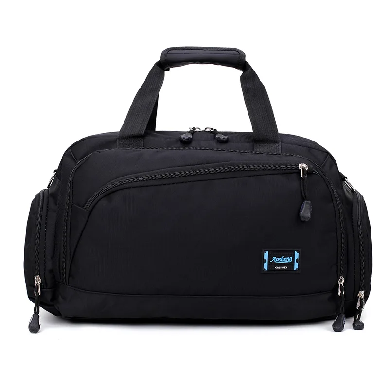 Bolsa de Ginástica Masculina 2023, Mochila Esportiva para Fitness, Cilíndrica com Alça Ombro, Viagem Feminina em Nylon Impermeável. AQUAFORGE